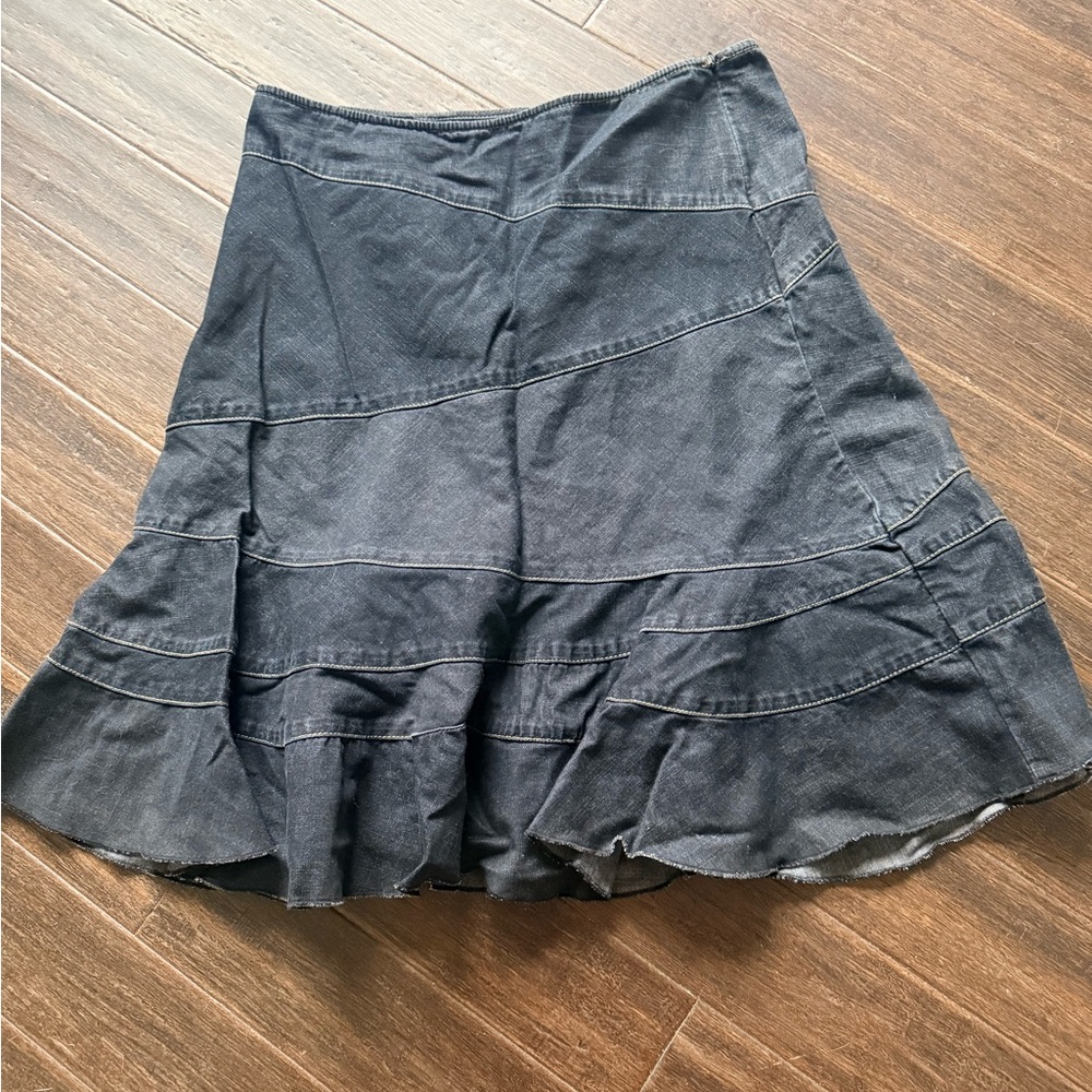DKNY Asymmetrical Black Skirt